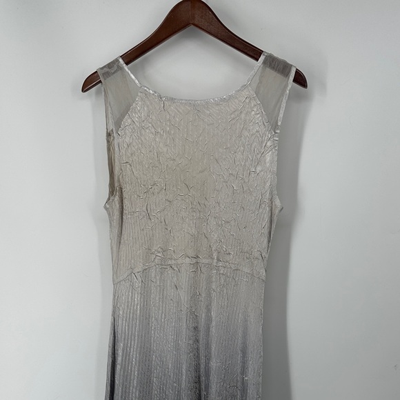 Komarov Asymmetrical Y2K Gradient Fairy Dress in Gray and Black - Picture 6 of 9
